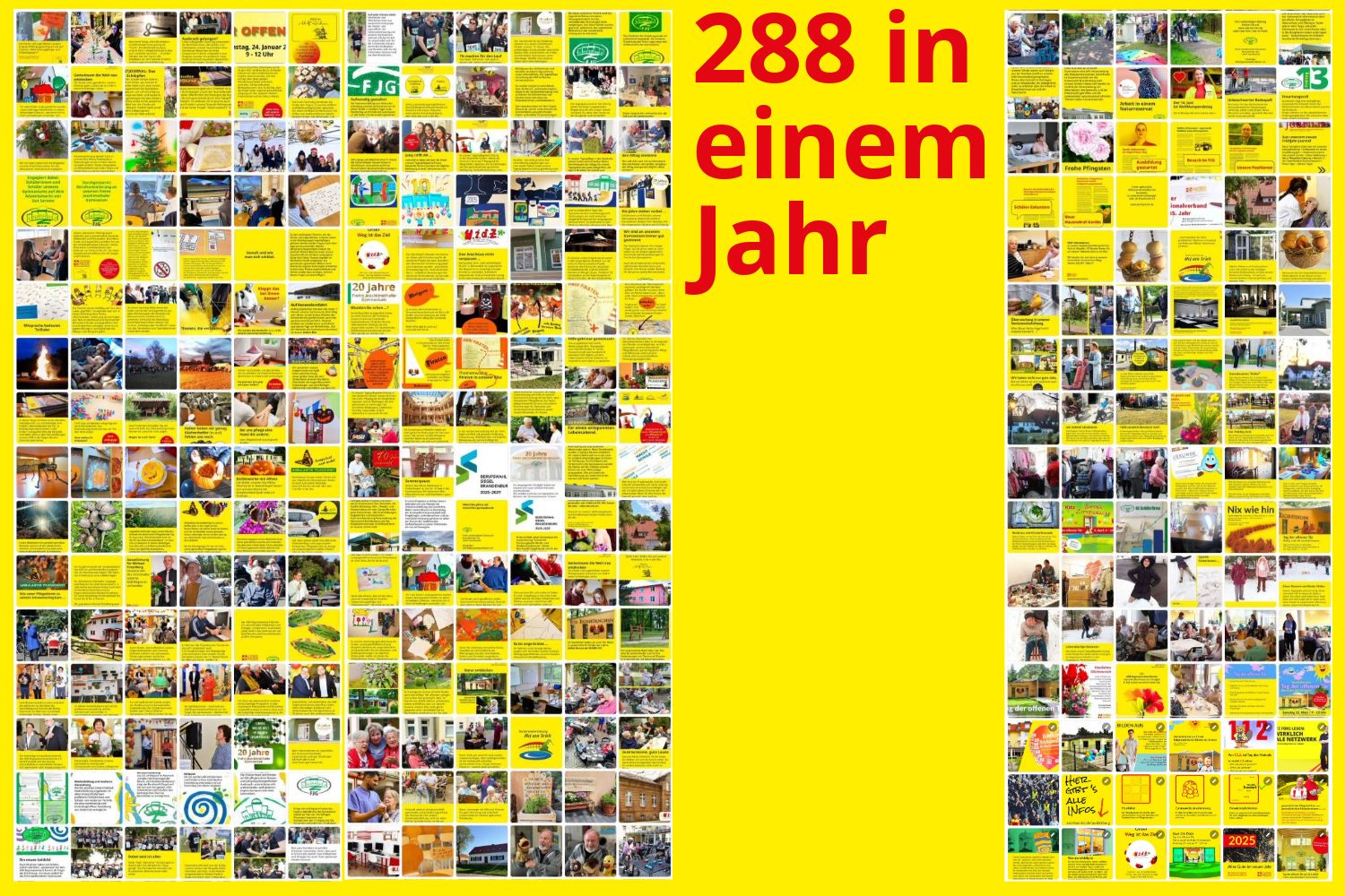 Unsere Berichte 2025 über den Alltag in unseren Einrichtungen