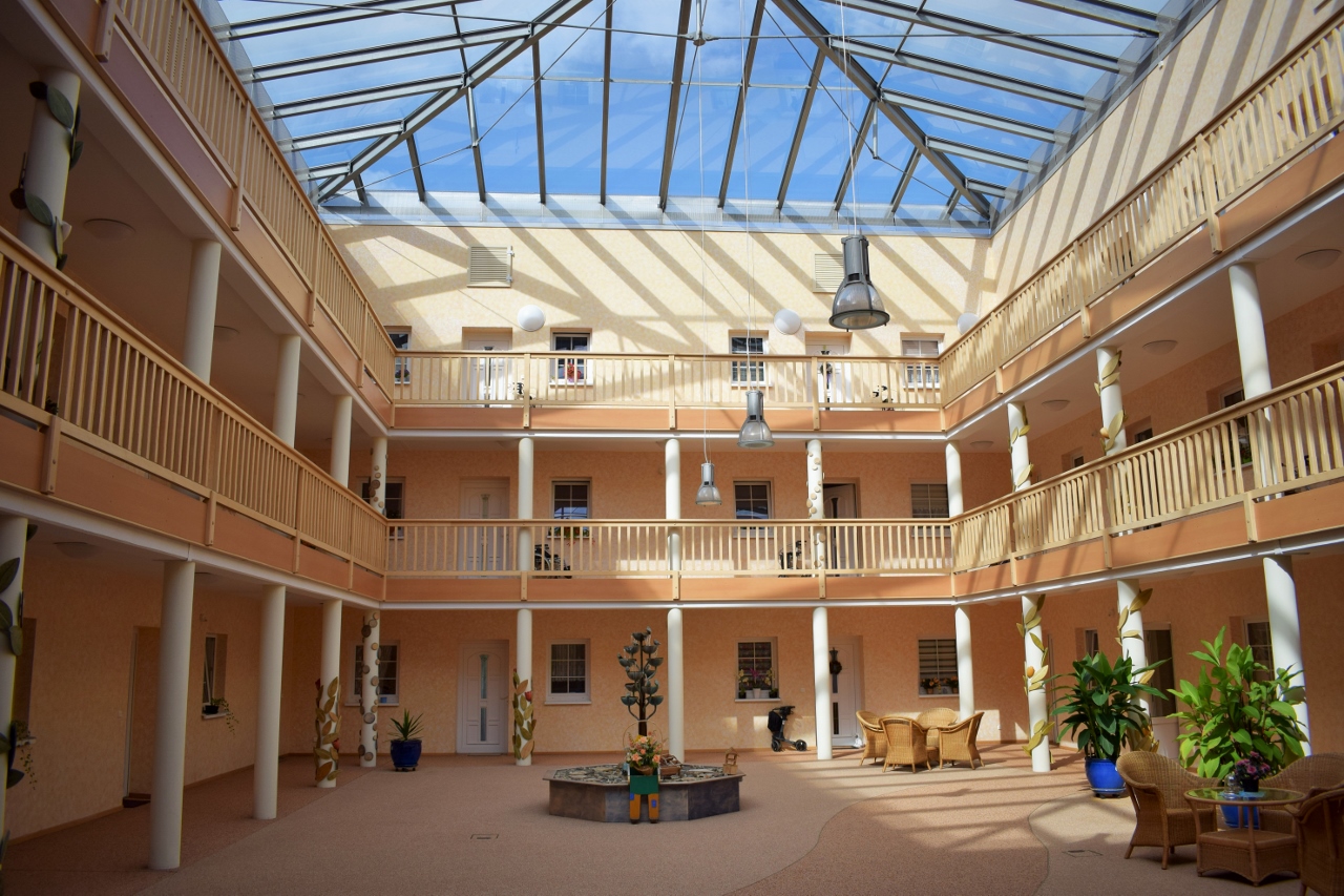 Das Atriumhaus des ASB Barnim in Basdorf.